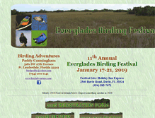 Tablet Screenshot of evergladesbirdingfestival.com